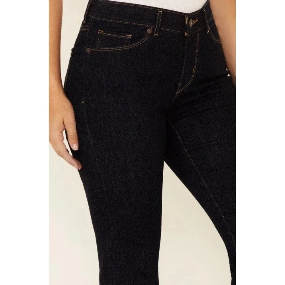 Levi's Classic Bootcut Dark Wash Jeans Mid Rise Women's Size 18W - Picture 4 of 14